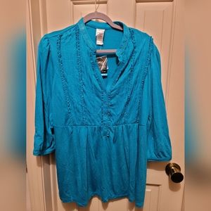 JMS Turquoise top NWT